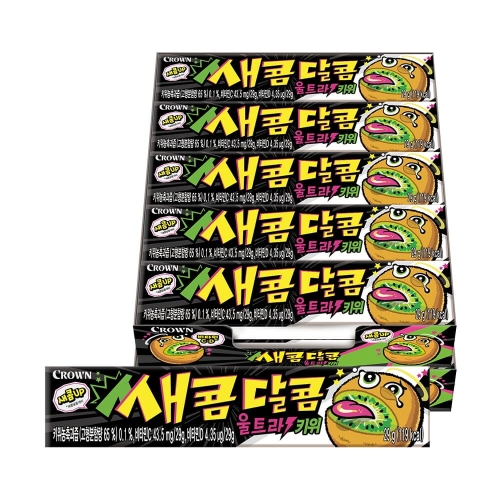 크라운제과 새콤달콤 울트라 키위 29g (30개)_이미지
