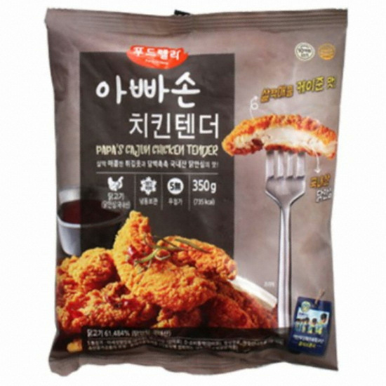 장스푸드 푸드렐라 아빠손 치킨텐더 350g (1개)_이미지