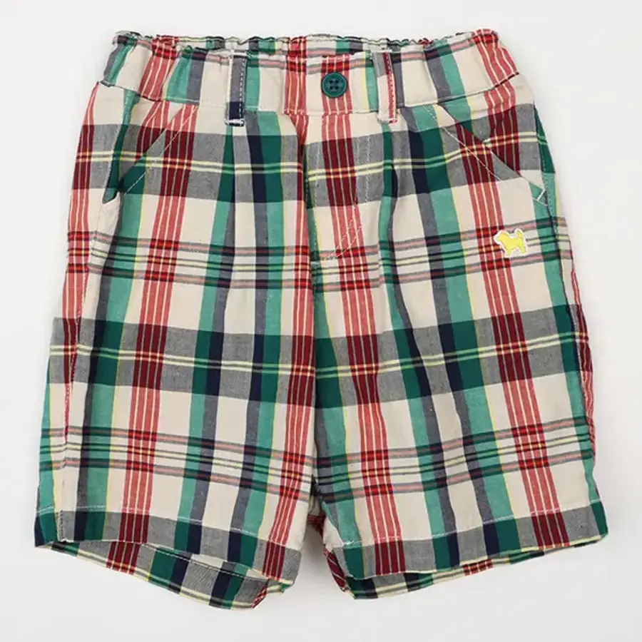 블루독베이비 HP BL 마드라스체크쇼츠 4631441101_이미지