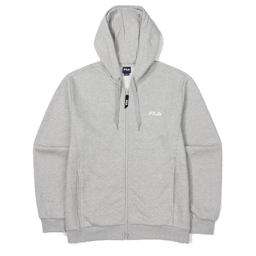 휠라 면혼방 기모 트레이닝자켓 FS2FTF4102X (SGE, 슬럽멜란지)_이미지