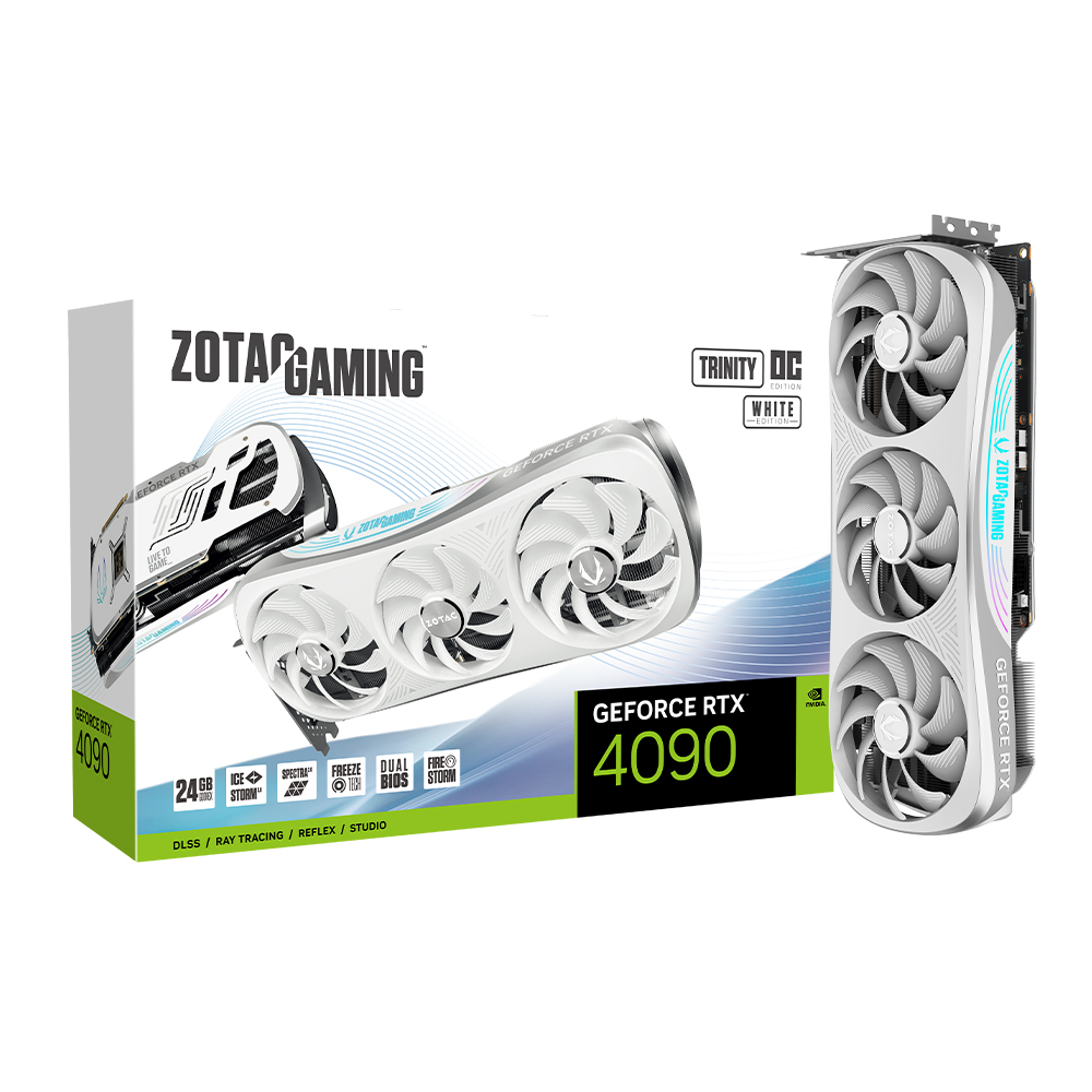 ZOTAC GAMING 지포스 RTX 4090 Trinity OC D6X 24GB White