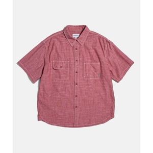 에스피오나지 셔츠 남방 데이트 출근룩 Chambray S/S Railroad Shirt Red665270