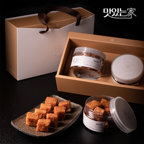 바오담 선물용 한과 개성약과 개성모약과 2구 선물세트