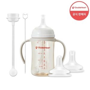더블하트 3세대 젖병 이유실감세트 빨대꼭지 추빨대 브러시세트 핸들