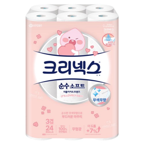 순수 소프트 리틀카카오 어피치 28m (24롤)