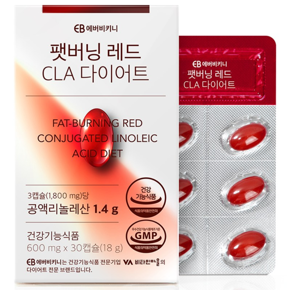  에버비키니 팻버닝 레드 CLA 다이어트 30정 [1개]