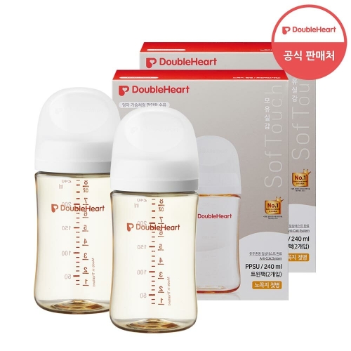 더블하트 모유실감 3세대 PPSU 베이직 240ml (노꼭지)이미지입니다. 누르면 해당 게시물로 새창이동합니다.