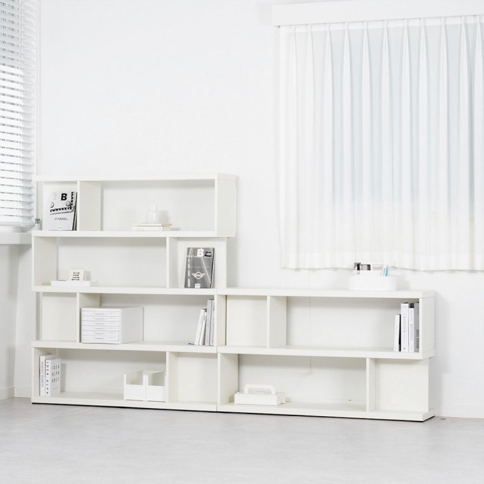 포더홈 유닛 2단 낮은 책장 1200