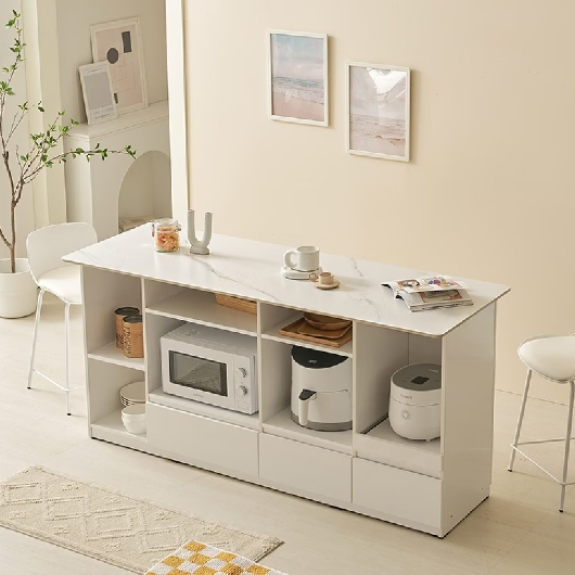 올라 포세린 세라믹 아일랜드 홈바 식탁 1700