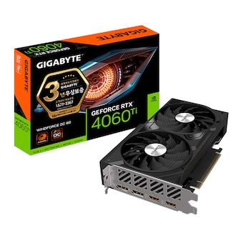 GIGABYTE 지포스 RTX 4060 <b>Ti</b> WINDFORCE OC D6 8GB 제이씨현
