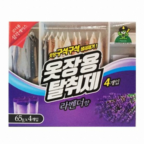 산도깨비 옷장용 탈취제 라벤더향 65g 4개입 (1개)