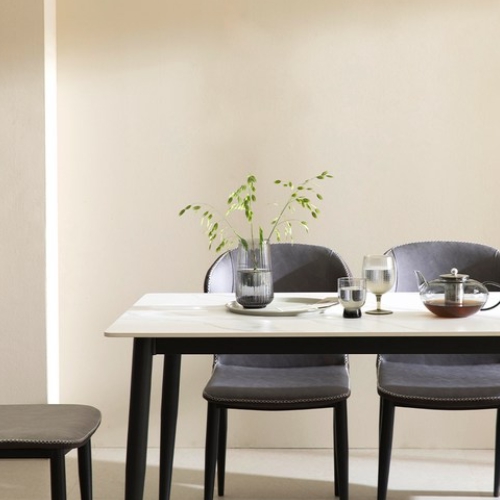 라온퍼니쳐 디네트 포세린 세라믹 식탁 1400 (의자4개)_이미지