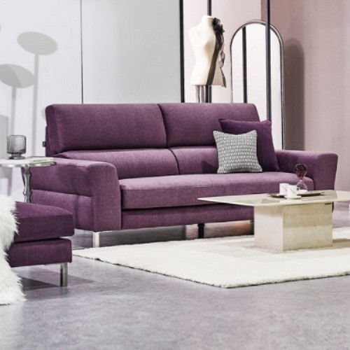 자코모 디아나 젠위브 패브릭 소파 3인용 (스툴포함)_이미지