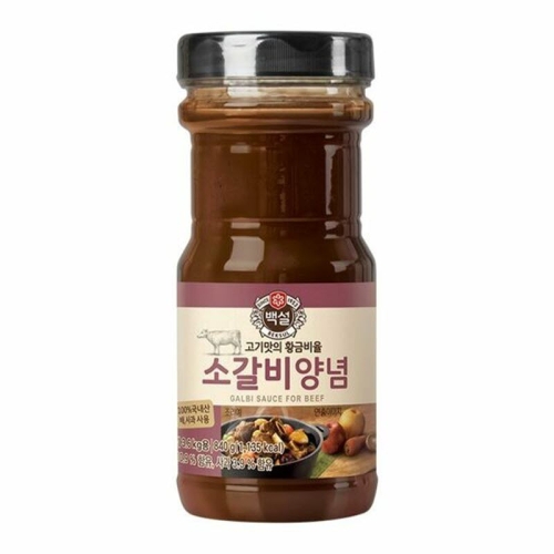 CJ제일제당 백설 소갈비 양념 840g (6개)