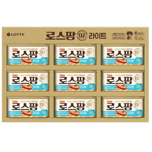 롯데웰푸드 롯데햄 로스팜 97 라이트 1호 ECO (3개)