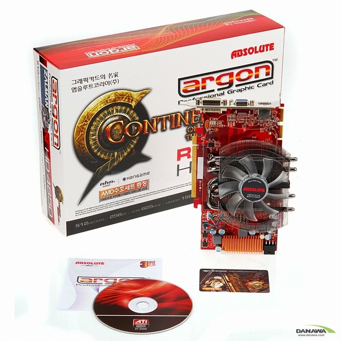 ���� �󵥿� HD 4850 argon HDMI D3 512MB VF2000 C9