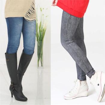 오노마 ONM 여성 청바지 느낌 데일리 따뜻한 기모 소재 레깅스 S8759243_이미지