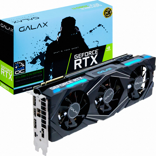 갤럭시 GALAX 지포스 RTX 2080 Ti 개간지 D6 11GB BLACK Edition