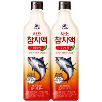 사조 <b>참치</b><b>액</b> 칼칼한맛 900g