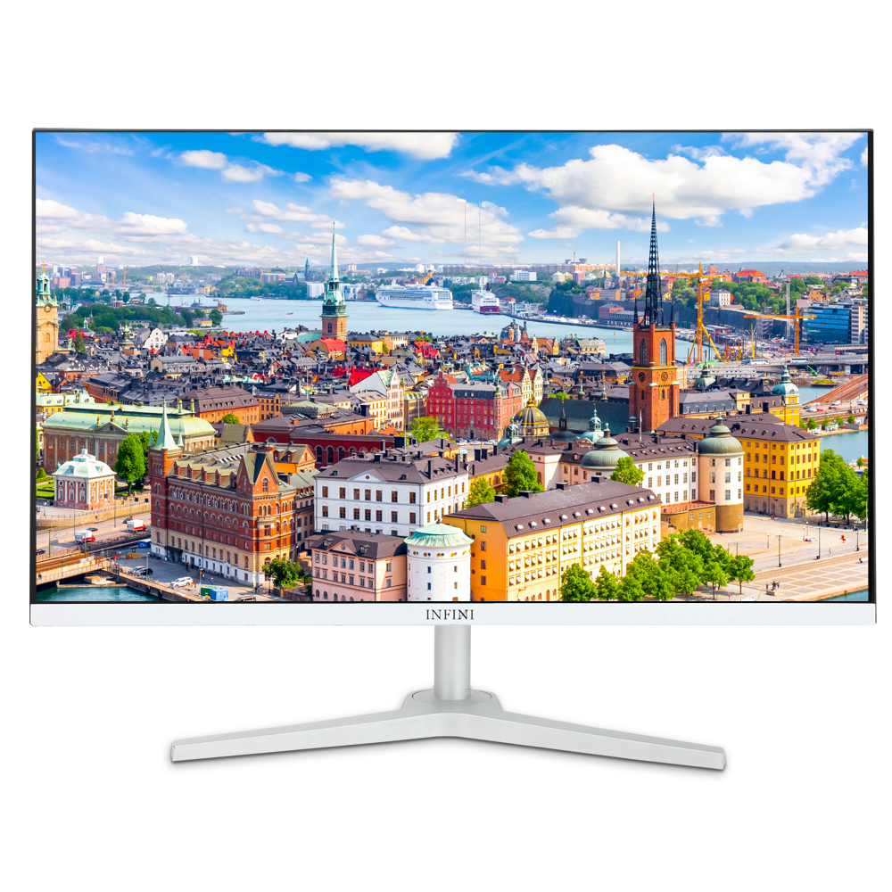 유지테크 UG-277K HDMI 75 제로베젤 광시야각 화이트 아이케어 무결점_이미지