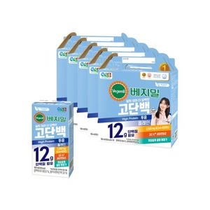 정식품 베지밀 고단백 두유 플레인 190ml (80개)_이미지