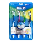 오랄비 크로스액션 프로 엑스퍼트 플라그 가드 35모 칫솔 (4개)_이미지