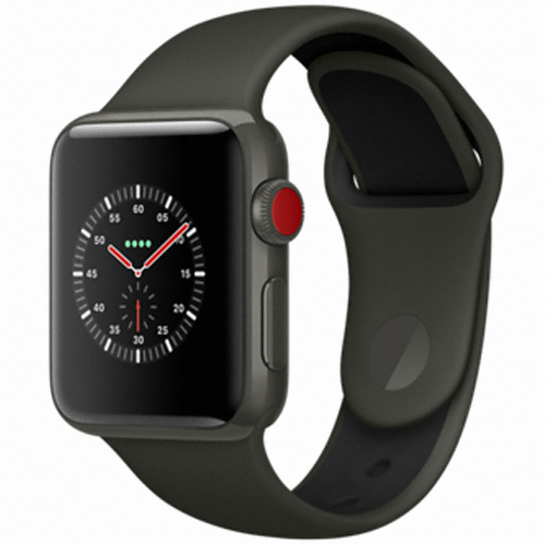 APPLE 워치 시리즈3 에디션 38mm Cellular 그레이 세라믹 (스포츠밴드)_이미지