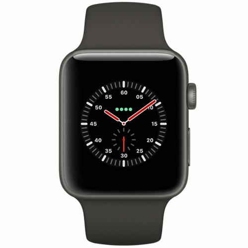 APPLE 워치 시리즈3 에디션 38mm Cellular 그레이 세라믹 (스포츠밴드)_이미지