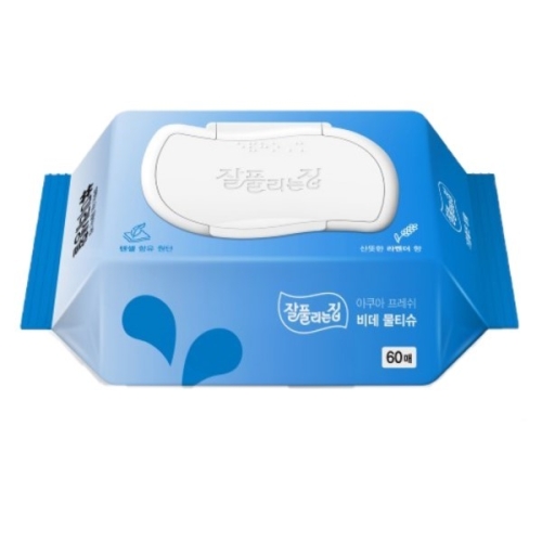 잘풀리는집 아쿠아 프레쉬 비데 물티슈 60매 (4팩)_이미지