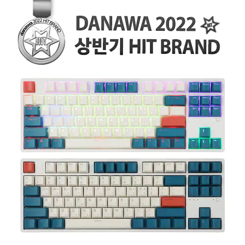 앱코 KN01C 텐키리스 PBT 무접점 키보드 블루 (30g)