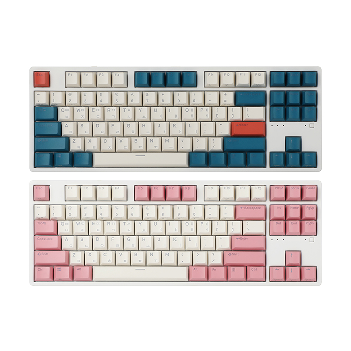 앱코 KN01C 텐키리스 PBT 무접점 키보드 블루 (30g)_이미지