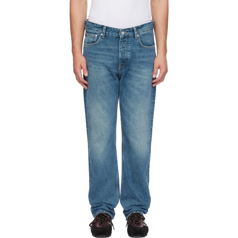 헌드레드 블루 아처 데님 진 4813-15256 Blue Tone 5