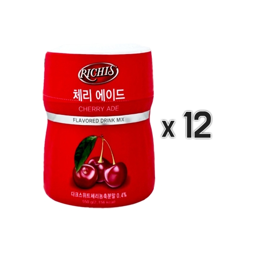 동서식품 리치스 체리에이드 550g [12개]