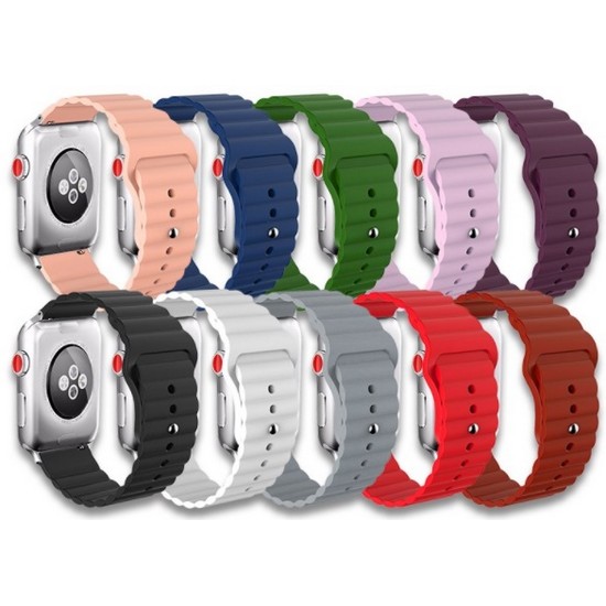 올웨이즈 비쉐르 애플워치 웨이브컷 실리콘 밴드 (38mm/40mm)_이미지
