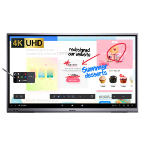 HIKVISION DS-D5B75RB 4K UHD 전자칠판 75형 (단품)_이미지