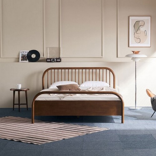 장인가구 자카이 원목 침대 SS (300T유로탑독립)_이미지