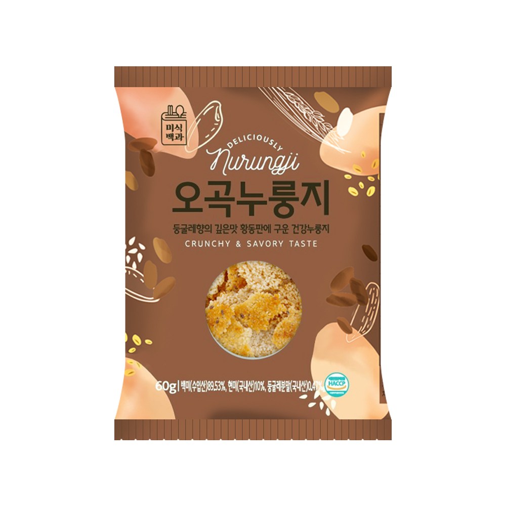 미식백과 오곡 누룽지 60g