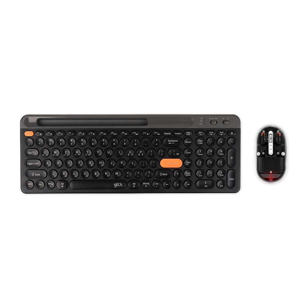 지클릭커 오피스프로 WMK940 무선 키보드 마우스 세트 (블랙)_이미지