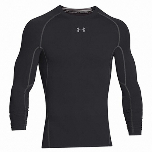 언더아머 UA 히트기어 아머 컴프레션 긴팔티 1257471 (001, 블랙)