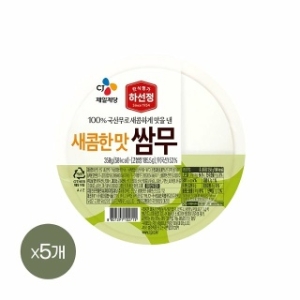 CJ제일제당 하선정 쌈무 새콤 350gx5개_이미지