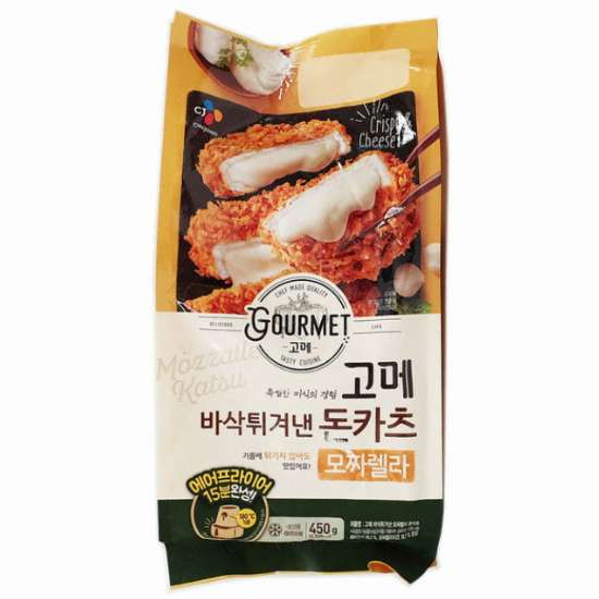 CJ제일제당 고메 바삭 튀겨낸 모짜렐라 돈카츠 450g (3개)