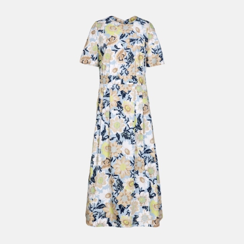 기비 플라워 프린팅 플레어 원피스 GY24M1FRDA3