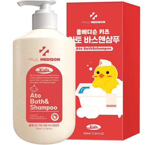 폴메디슨 키즈 아토 바스앤샴푸 베이비파우더향 510ml이미지입니다. 누르면 해당 게시물로 새창이동합니다.