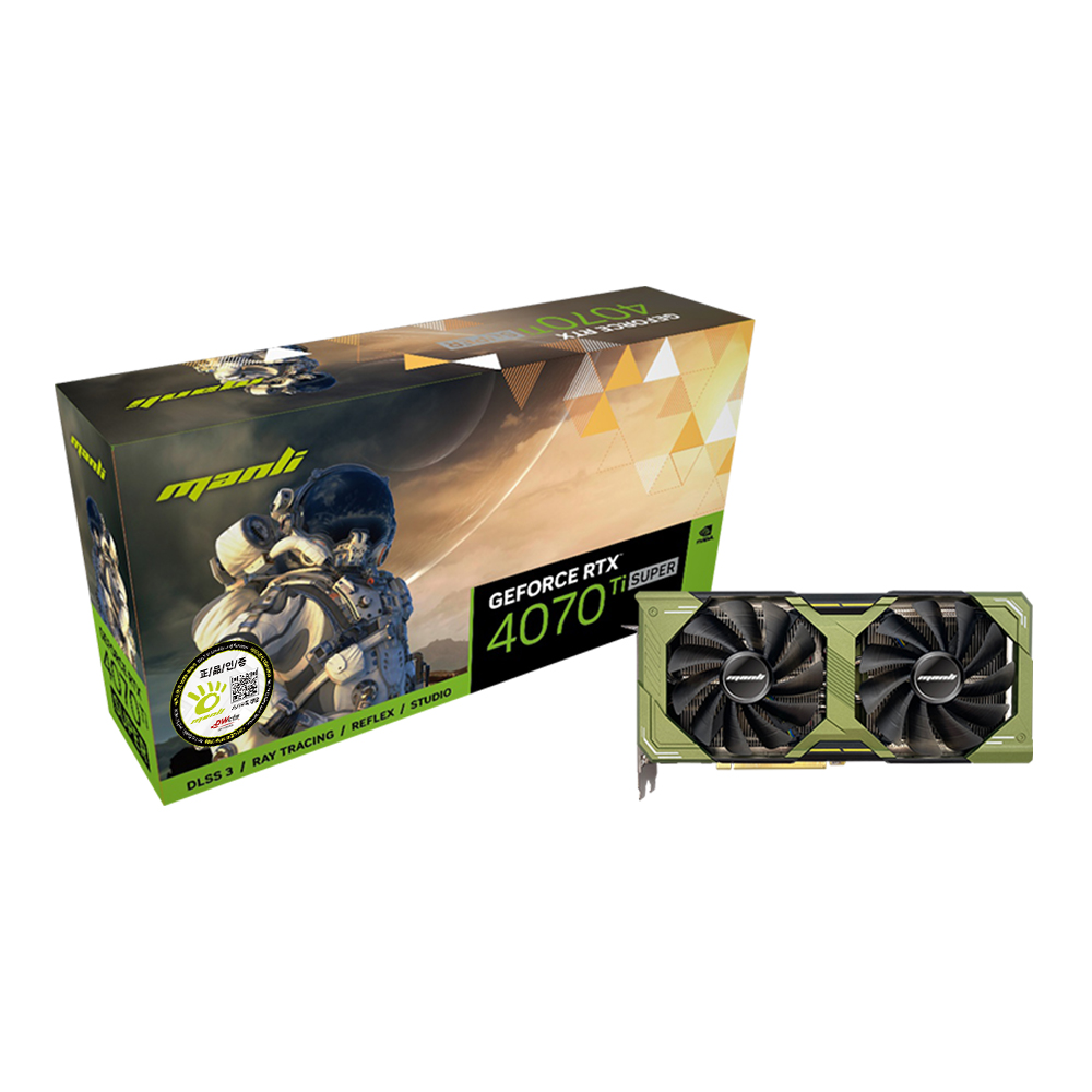 MANLI 지포스 RTX 4070 Ti SUPER Rush D6X 16GB 대원씨티에스_이미지