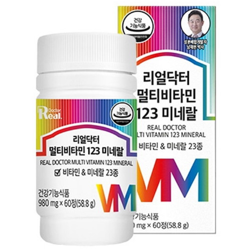 리얼닥터 멀티비타민 123 미네랄 60정 (1개)_이미지