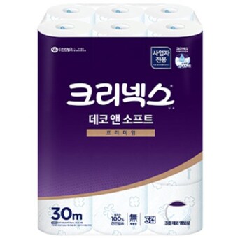 크리넥스 데코 앤 소프트 프리미엄 30m (24롤)