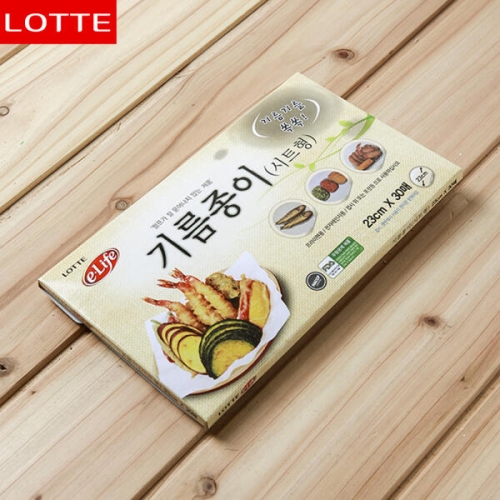 롯데알미늄 이라이프 친환경 기름종이(시트형) 23cm 30매[1개(30매)]