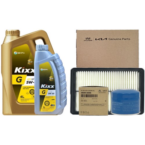 GS칼텍스 킥스 G SP 5W30 5L + 순정필터 기아 더뉴 셀토스 2.0 가솔린