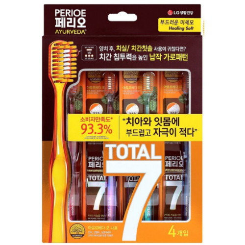 페리오 토탈7 메디컬허브 아유르베다 부드러운 미세모 (4개)_이미지