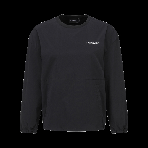 하이드로겐 HYDROGEN 유니섹스 Airflex Woven Sweatshirt 블랙 유니 AIRFLEX 우븐 맨투맨 852668